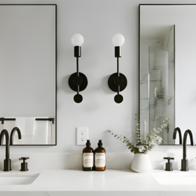 Lưu ý phong thủy khi treo gương toilet