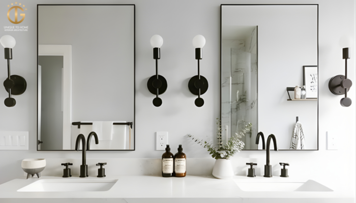 Lưu ý phong thủy khi treo gương toilet