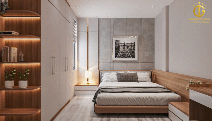 Phòng ngủ trong thiết kế nội thất nhà phố