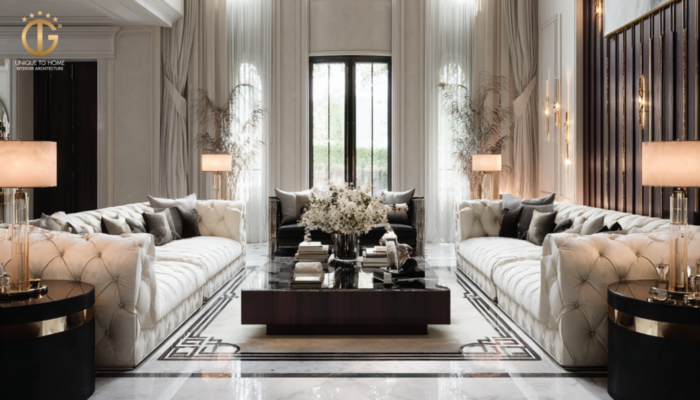 Không gian gang màu trung tính