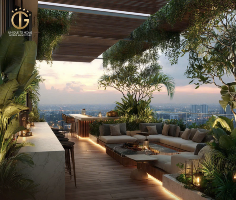 Thiết kế mở phong cách xanh