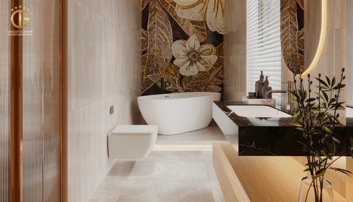 Thiết kế nội thất căn hộ phòng tắm