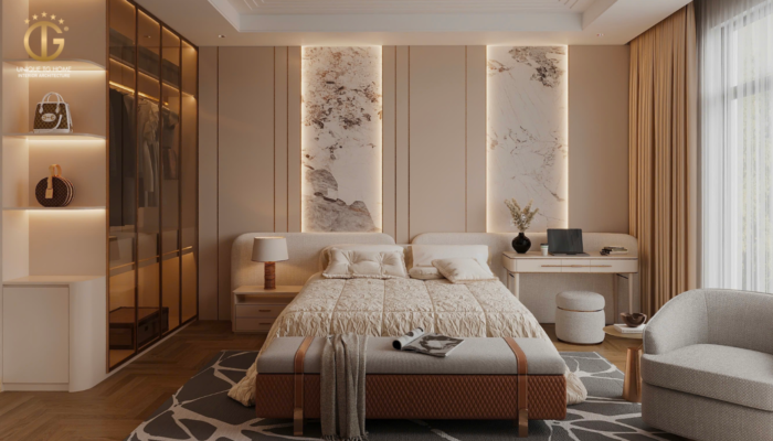 Thiết kế nội thất căn hộ phòng ngủ