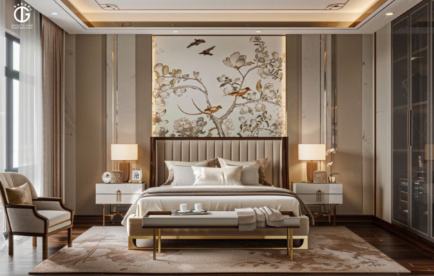 Thiết kế nội thất phòng ngủ phong cách tân cổ điển