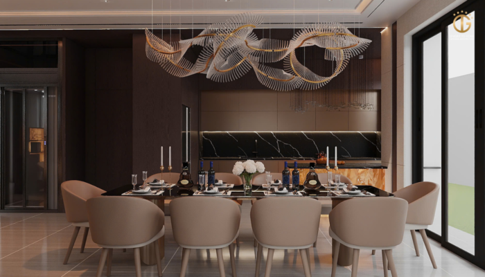 Thiết kế nội thất tối giản cho phòng bếp